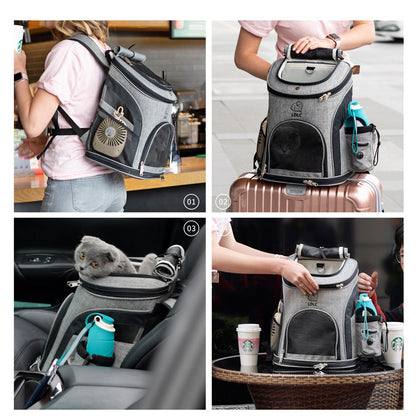Breathable Pet Backpack for Cats and Small Pets